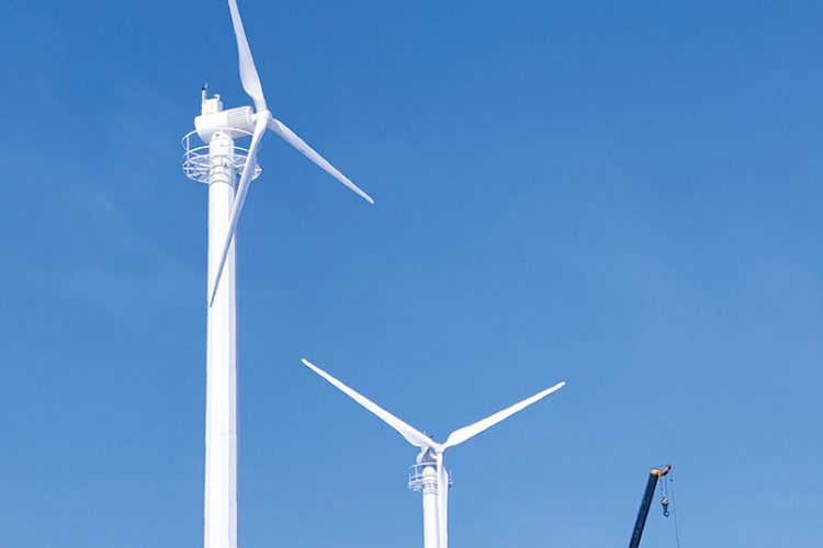 A 50kW electronically controlled wind turbine has a high wind energy utilization rate